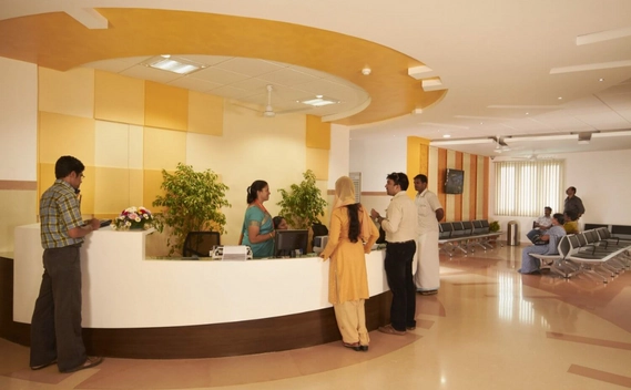 Reception Area at CIMAR Hospital, Kochi