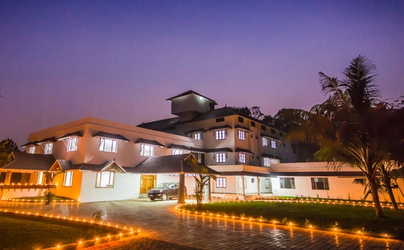 Samwarthika Ayurdhama Exterior View at Night